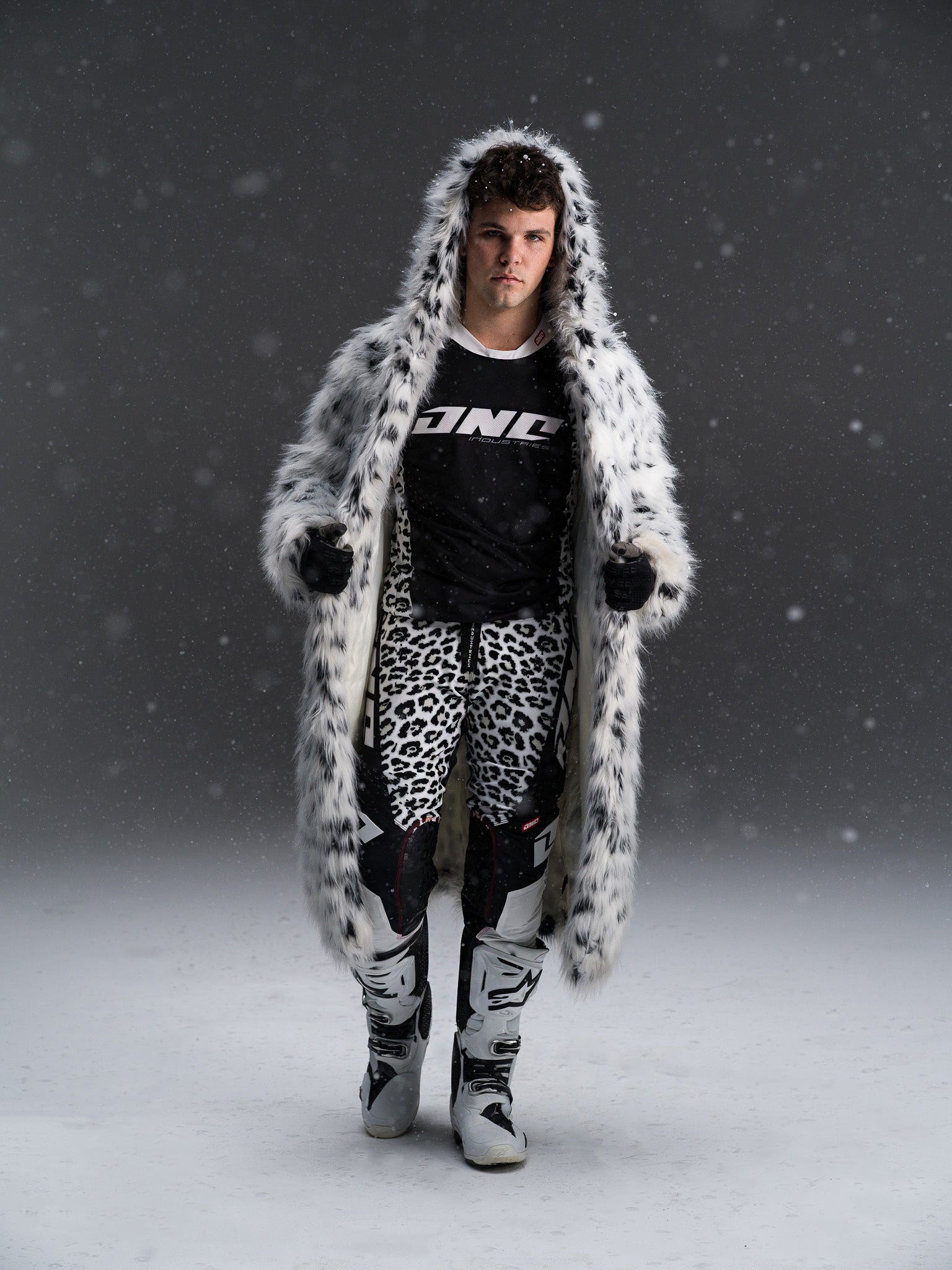 Y2K ROEN×semantic leopard riders jacket Leopard Work Jacket – Two Halves