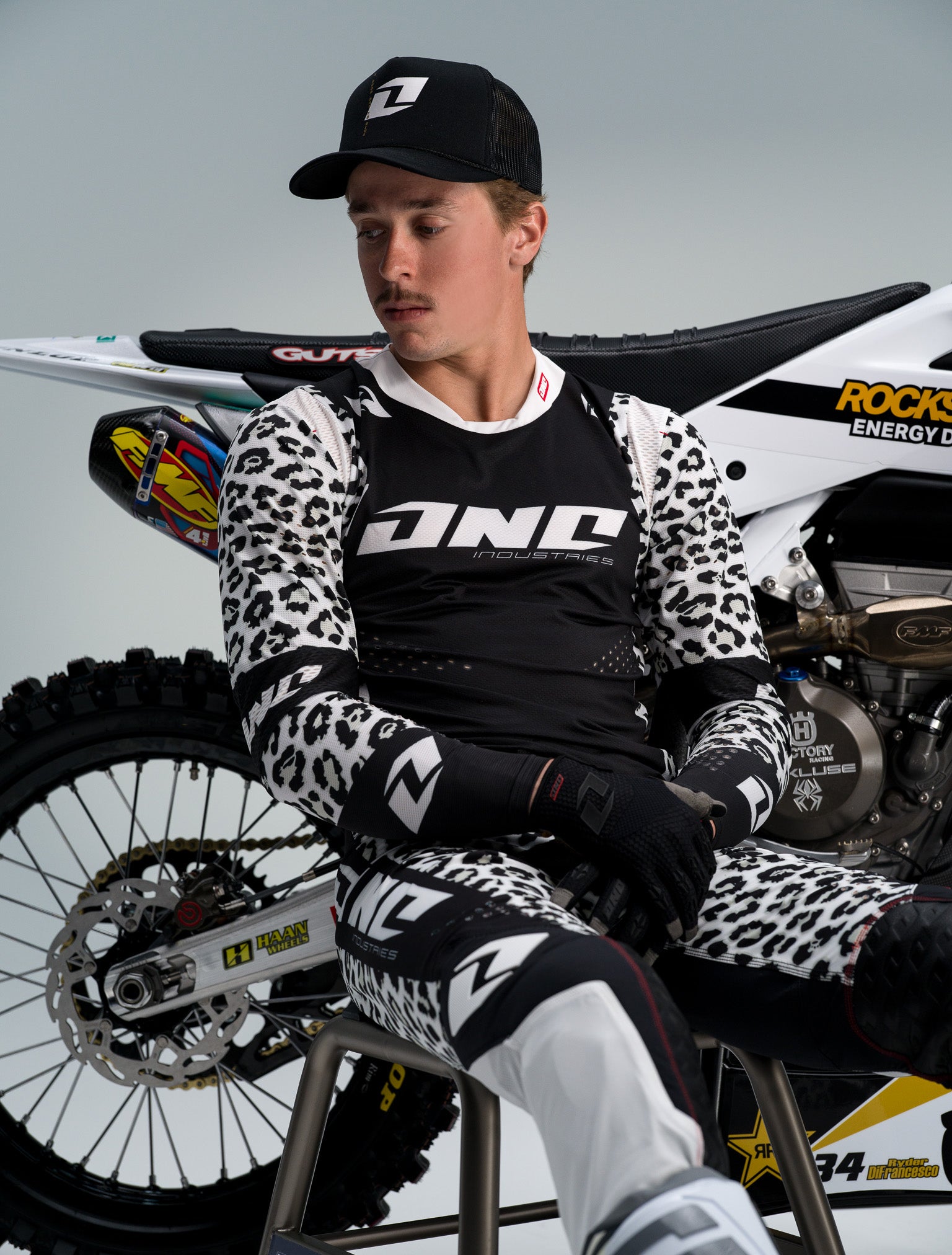 Y2K ROEN×semantic leopard riders jacket Leopard Work Jacket – Two Halves