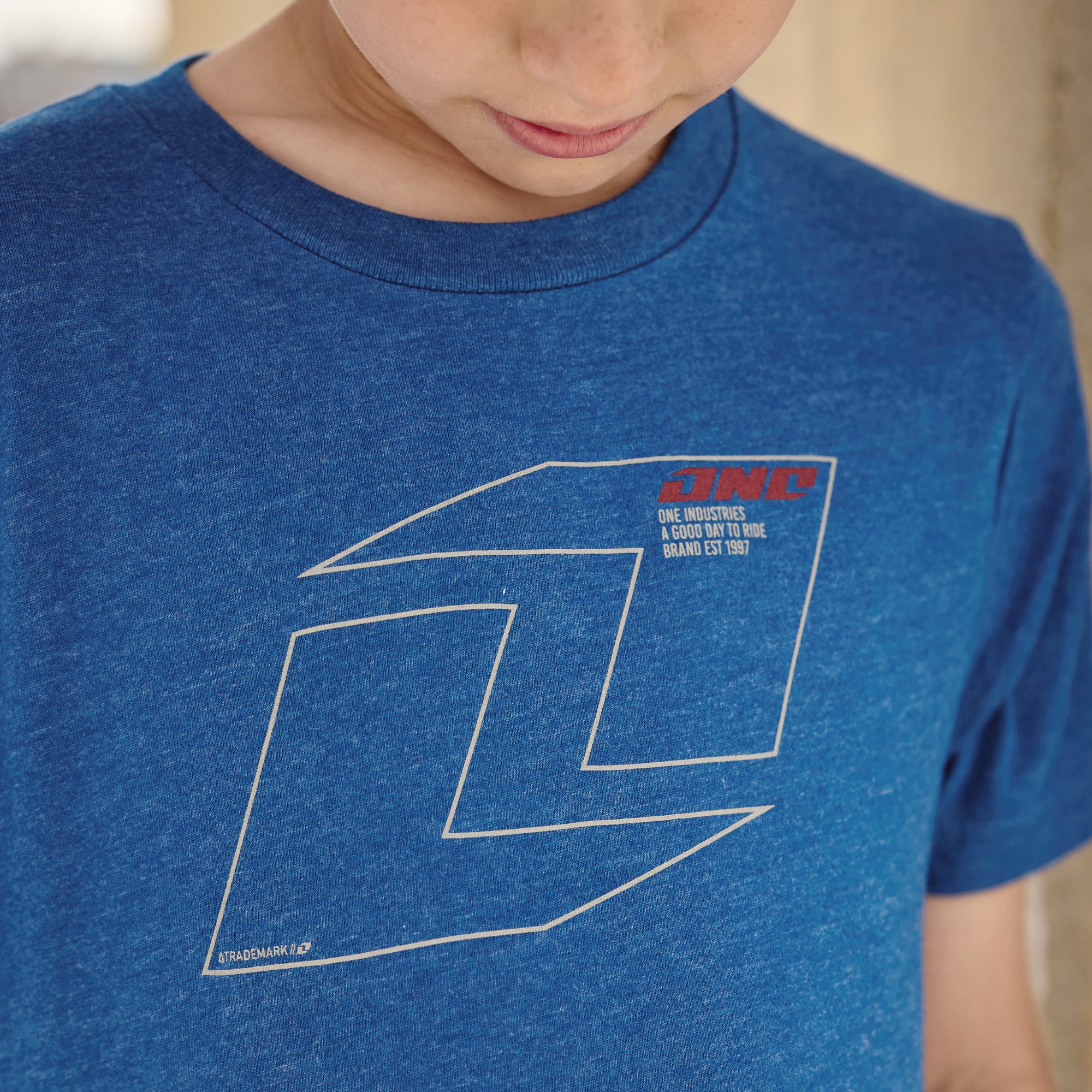 YOUTH Vector Tee - Heather Cobalt